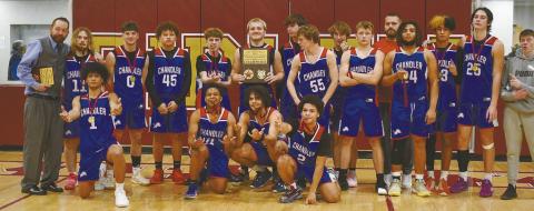 Chandler’s boys won the Ripley Tournament and now are 9-1 for the season and ranked No. 10 in Class 3A. Photo/ Carson Bradshaw