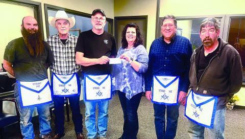 Stroud Masons donate $5,000