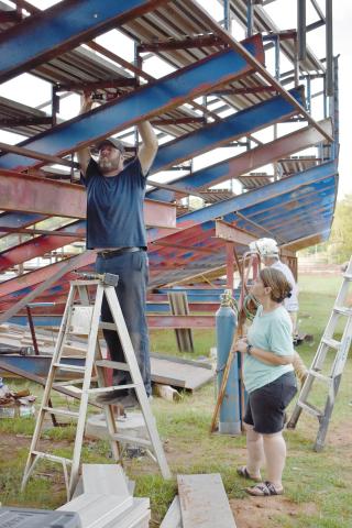 Improvements at the rodeo arena