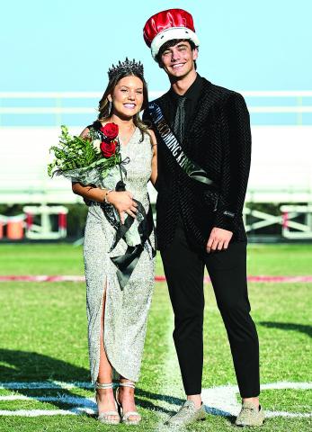 Olivia Terrell and Seven Cawvey were crowned the Queen and King of North Rock Creek’s Homecoming last week. Photo/Sheryl Gowin