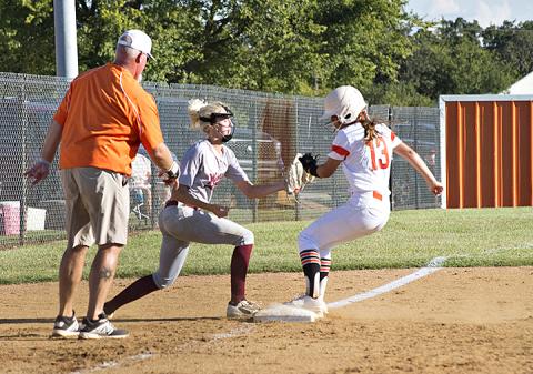 Action from recent area softball games