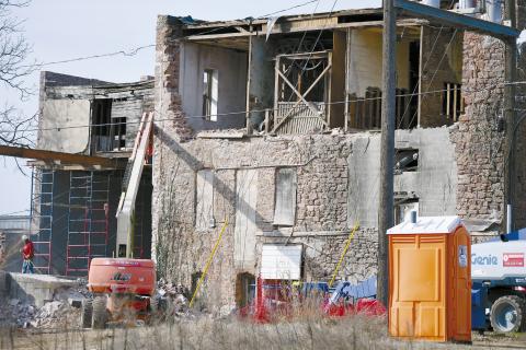 The demolition