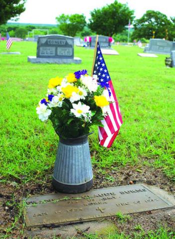 Above is a view of New Zion Cemetery located between Chandler and Davenport on Memorial Day. The cemetery is filled with flowers and flags commemorating the holiday. Photo/Emily Kalka
