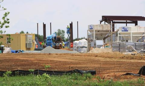 Stroud baseball complex construction