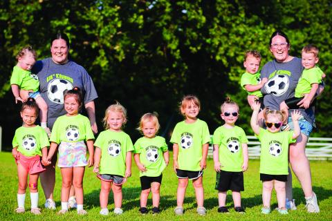 Lil’ Chaos is a soccer team in Chandler of 3- to 5-year olds whose name serves its players’ style of play justice. The team met regularly at the Chandler Soccer Club fields for the last couple months with last Tuesday being their last game of the season. See more photos on Page 6A. Photo/Evan Kennemer