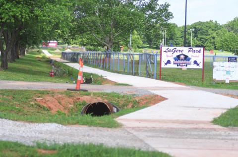 Sidewalk on Park Road
