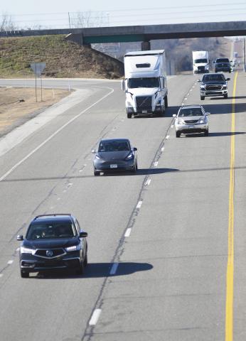 Drivers like these on I-44 are paying more to roll in 2025. Photo/Brian Blansett