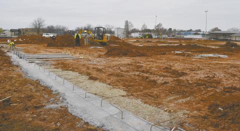 Construction is underway at Prague on the new high school. A circular drive in front of it has been completed, while work continues directly next to the current high school building. The new facility will be over 40,000 square feet and have 22 classrooms, including two computer labs, a Family and Consumer Science classroom and kitchen, a science lab, art studio space, two teacher workrooms and a dedicated special education space. Photo/Emily Kalka