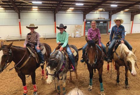 Pictured above from left to right, Marley Miller, Jaylee Ventris, Dilynn Schafer and Kenzie Cowden. Photo/ submitted