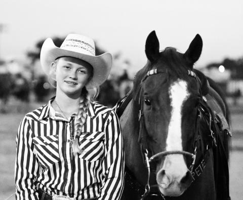 Chandler contestant Marley Miller at the International Finals Youth Rodeo. File photo/Brian Blansett