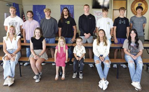 Pictured above is the Chandler Homecoming court. From left to right are: Front Row, Emi McGuire, Tatum Crouch, Adalynn Wilhite, Hudson Winters, Carson Jackson, and Kennedy Allen. Back Row, Stran Messer, Braxton Estes, Easton Manning, Zeke Kuczinski, Alec Jackson, Caleb Sawatski, Maddox Metheny, and Landon Miller. Homecoming coronation will be 6 p.m. Friday prior to the Lions’ game with district foe Bethel. Photo/Brian Blansett