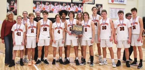 Davenport’s boys team - unbeaten for the season and champions of the Pott Co. Invitational Tournament. Photo/Brian Blansett