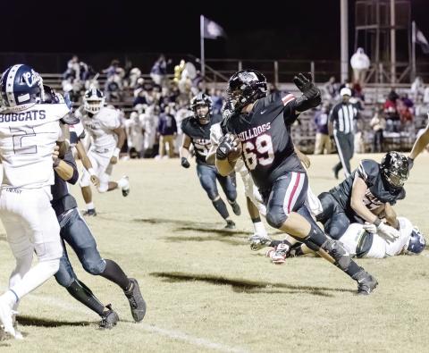 Dogs 59, Bobcats 24
