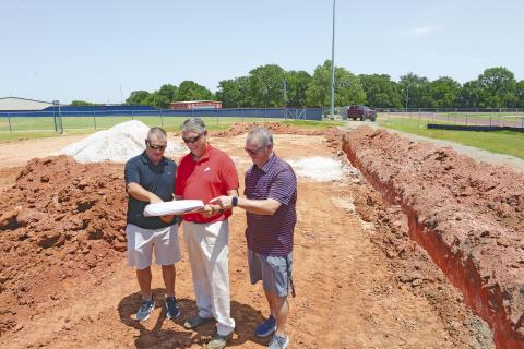 Work on track building starts