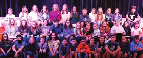 Stroud Middle School: Honor Society, students of the month