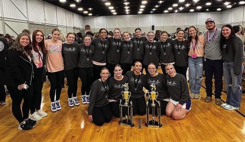 The Chandler pom team is the State Champions in the 2A/3A/4A Jazz Division and the State Champions in the 2A/3A/4A Hiphop Division after Saturday’s competition.