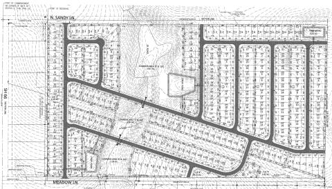 Above is the preliminary plat submitted to the City of Chandler by developer Rausch Coleman for the subdivision Chandler Meadows.