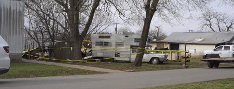 The scene at 10 W. 4th in Stroud last week after a fire that turned out to be fatal. Photo/ Baylee Blancarte