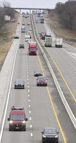 Traffic on the TurnerTurnpike near Chandler. Photo/Brian Blansett