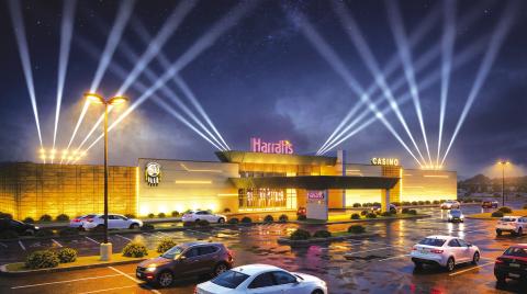 A rendering of the new Harrah’s Oklahoma Casino located on Route 66, west of Chandler.
