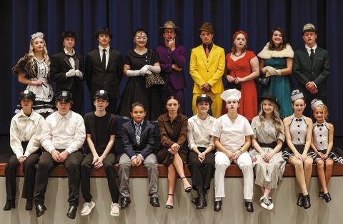 Stroud’s drama, shown above in costume, is putting on two performances of “Clue” at the high school performing arts center. The first is Nov. 23 at 7 p.m. and the second is Nov. 24 at 2 p.m. Tickets at the door are $5 for adults and $3 for students. Photo/Beth Young