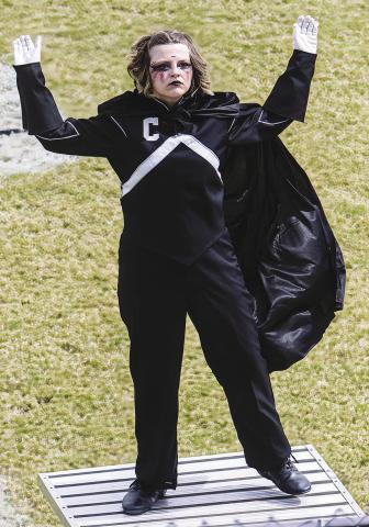 Chandler drum major Madelyn Ledford Photo/Jennifer Pryor