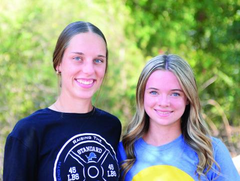 Kaylee Choate, left, and Tatum Crouch. Photo/Brian Blansett