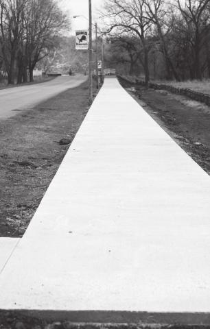 Sidewalk progress