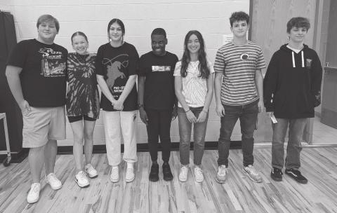 North Rock Creek students of the month