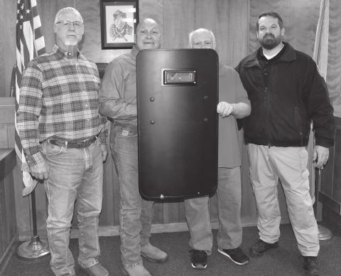 Stroud police receive ballistic shield