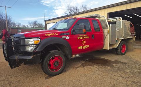 Above is one of the new trucks donated to the Wellston Fire Department. The department fashioned the graphics after popular show “Emergency,” after recieving the same call numbers from the show. Photo/Todd Beesley
