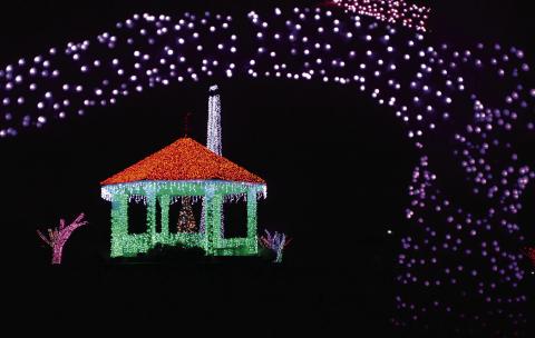 Christmas lights in Prague