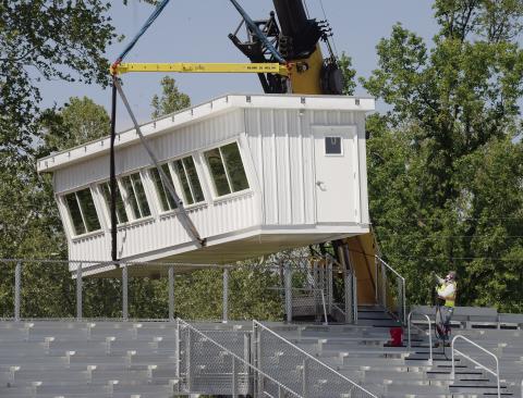 Press box in place