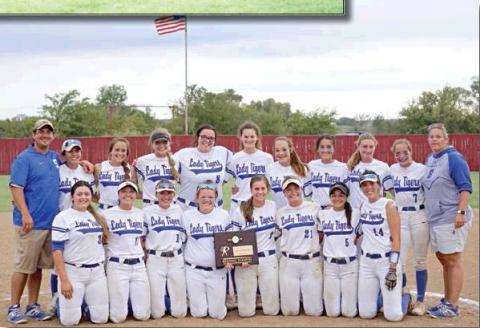 Right, the regional champion Stroud Lady Tigers. Photo/provided